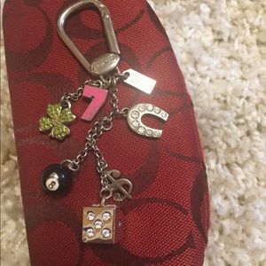 Lucky charm coach keychain